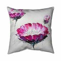 Begin Home Decor 20 x 20 in. Pink Wild Flowers-Double Sided Print Indoor Pillow 5541-2020-FL60